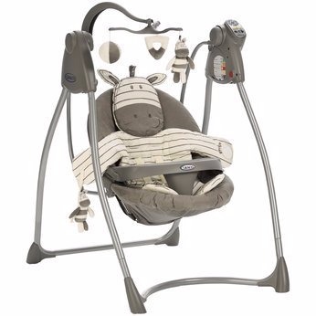Graco Ziggy Zebra Battery Powered Swing With Music In Plymouth Devon Gumtree