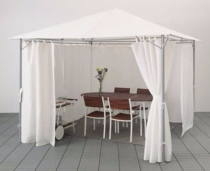 Gazebo with curtains KARLSÖ White - from Ikea | in Clapham, London ...