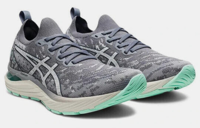 NWT ASICS Women's GEL-Cumulus 23 MK Running Shoes 1012A886-034 Size 9.5 Gray/Grn