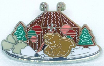Disney Christmas Dumbo Limited Release Gingerbread Houses Mystery Pin