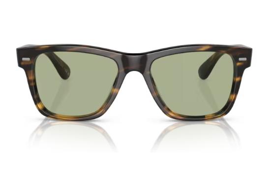 Pre-owned Oliver Peoples Ov5393sf Oliver Sun-f 100352 Cocobolo/green Wash Men's Sunglasses