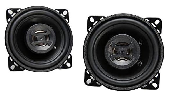 (black, Pair) – 4" Coaxial Speakers, 175 Watt