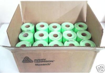 Genuine Monarch 1110 Fluorescent Green Labels One Box