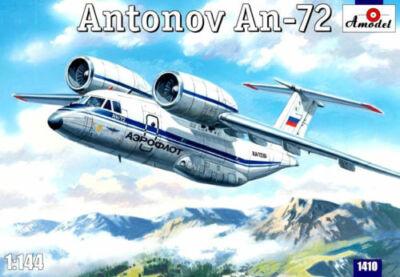 Amodel 1410 Antonov An-72 Transport Aircraft model kit , 1/144 scale plastic