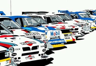 A3 Metro 6R4 Group B WRC Lombard RAC Rally CAR 1985 Poster Art Picture Print