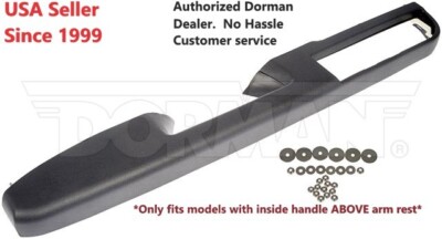 Dorman 80994 Front Left Door Armrest Repair Kit BLACK for Select Chevy GMC 10-14