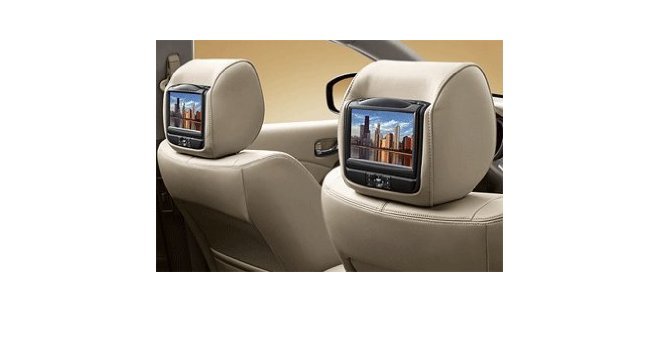 2009-2012 Nissan Murano OEM DVD Headrest System Kit Leather Tan 999U8-CV001