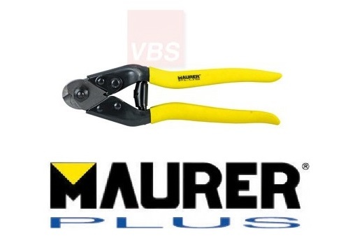 MAURER PLUS - TRONCHESE FORBICE PER FUNE LACCIO ACCIAIO TAGLIO MAX 5 MM