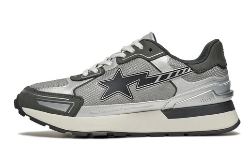 A BATHING APE A BATHING APE CROSS STA ( GRAY ) 1K80-191-318 CASUAL SEP 2024 MODEL JAPAN