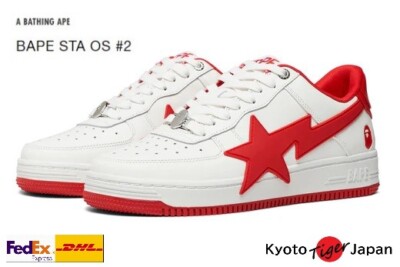 A BATHING APE BAPE STA OS #2 ( RED ) 1K20-191-314 Casual June 2024 New MODEL