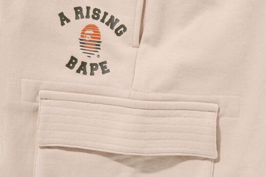 Pre-owned Bape A Bathing Ape Men's A Rising  Military Sweat Pants Relaxed Fit 1j70152009 B In Black