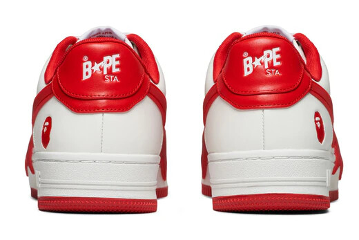 Pre-owned A Bathing Ape Bape Sta Os 2 ( Red ) 1k20-191-314 Casual June 2024 Model In White,red