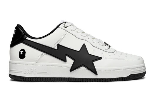 Pre-owned A Bathing Ape Bape Sta Os 2 ( Black ) 1k20-191-314 Casual June 2024 Model In White,black