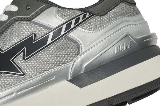 A BATHING APE A BATHING APE CROSS STA ( GRAY ) 1K80-191-318 CASUAL SEP 2024 MODEL JAPAN