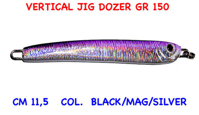 VERTICAL JIG  SEA ROCK DOZER 150 GR col BSM VIOLET PESCA CERNIA DENTICE RICCIOLA