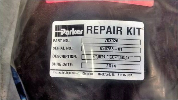 *NEW* Parker Hydraulics 703026, KIT, REPAIR, BA, -1, 15G, 3K