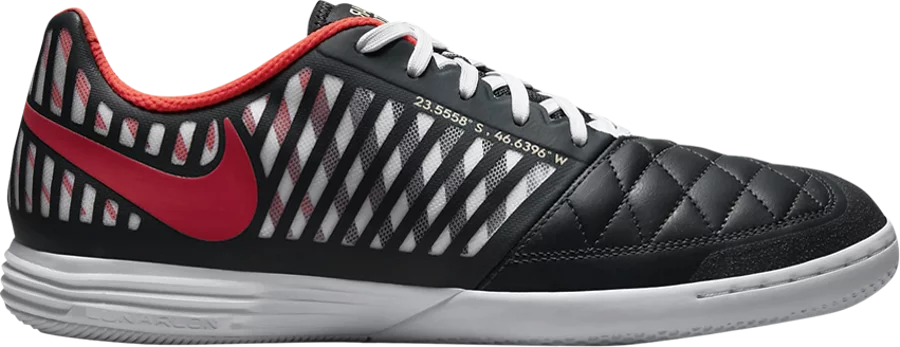 

Футбольные бутсы Nike Lunargato II Black Infrared Red White 580456-061 мужские 12,5, Черный, Nike Lunar Gato