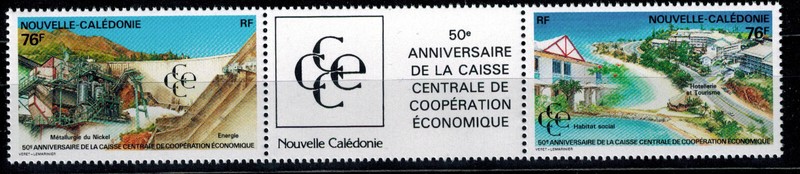 Nouvelle CalÃ©Donie  Poste Paire Avec Vignette Du NÂ° 628a  Neuf ** Mnh