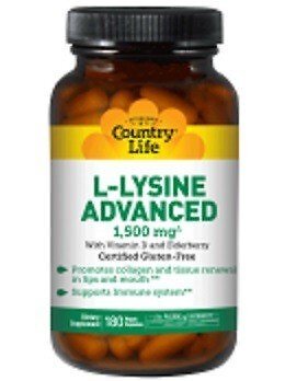 Country Life L-Lysine Advanced 180 Капсула