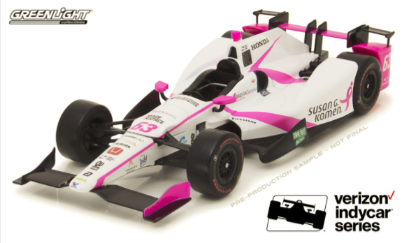 1 18 17 Indycar 43 Pippa Mann Dale Coyne Racing Susan G Komen Greenlightのebay公認海外通販 セカイモン