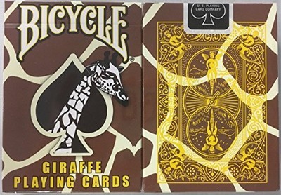 UPC 705105872650 product image for Bicycle Giraffe Deck Playing Cards - Brown Yellow White Skin Back Design | upcitemdb.com