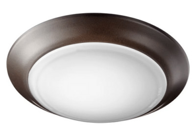 Quorum International 905-7-86 LED 8'' Flush Mount Bowl Ceiling Light Oiled Bronze