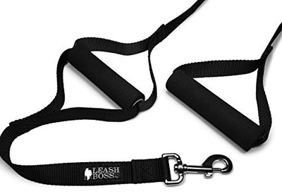 Leashboss Original - Heavy Duty Two Handle Dog Leash for Large Dogs - No Pull