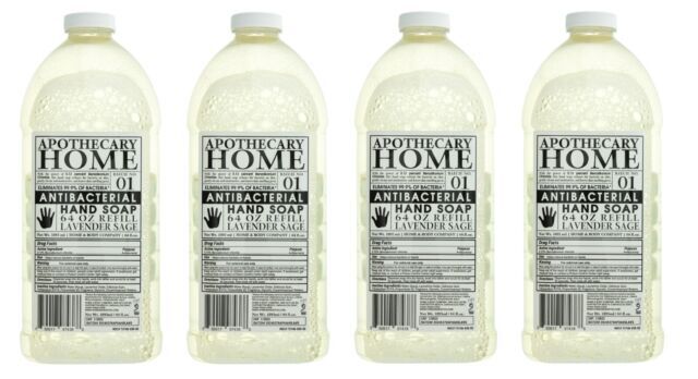 Apothecary Home Hand Soap, 64 Oz. Refill, Lavender Sage Frag