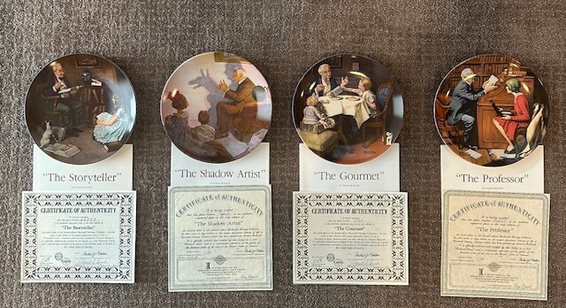 LARGE LOT of Norman Rockwell Collector Plates