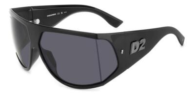 Pre-owned Dsquared2 Sunglasses D2 0124/s Ans/ir Black Smoke Man In Gray