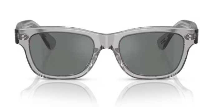 Pre-owned Oliver Peoples Rosson Sun 5540su 1132w5 Grey/regalblue Mirrored Men's Sunglasses In Blue