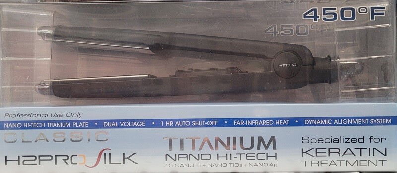H2PRO Silk Titanium Nano Hi-Tech Flat Iron ( 4 Size Available )