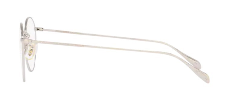 Pre-owned Oliver Peoples 0ov1186 Coleridge 5036 50mm Silver Men's Eyeglasses In Clear