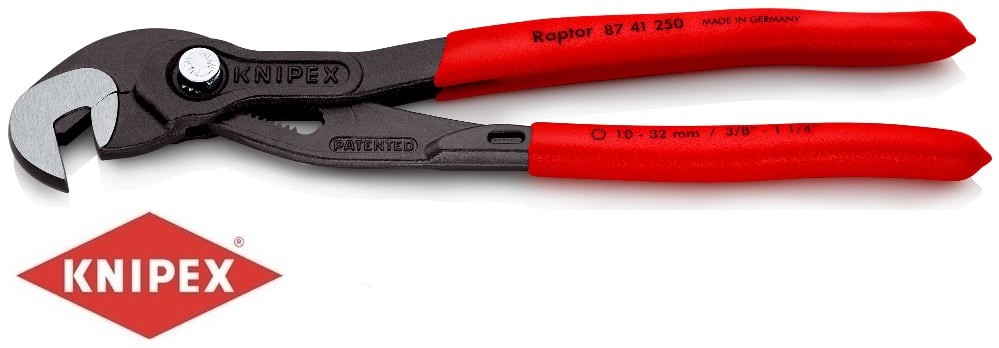 PINZA CHIAVE REGOLABILE TUCANO CON MANICI ANTISCIVOLO KNIPEX 87 41 250 mm