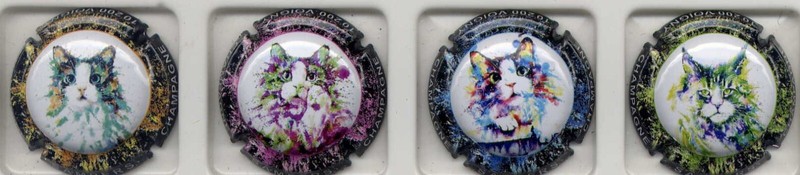 Sampers Nouvelle SÃ©Rie De 4 Capsules Chats(P18)