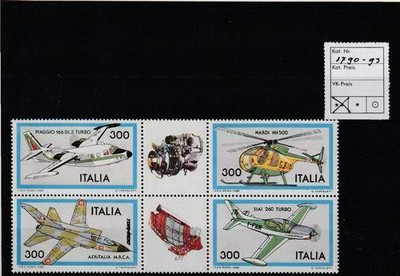 Italië postfris 1982 MNH 1790-1793 - Vliegtuigen / Airplanes (S2717)