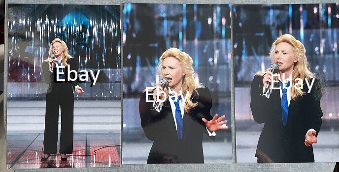 MichÃ¨Le Torr : Lot De 3 Photos (Presse 20/30 Cm)  1986