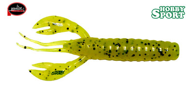 MOLIX CALEO CRAW 4" COL. 017 LIGHT SENAPE SILICONICO x SPINNING BLACK BASS