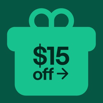 Spend $300+, save $15