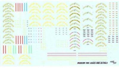 Powerslide Modern Tire Logos and Details 1/24 1/25 Decal Nascar
