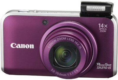 Canon Digital Camera PowerShot SX210 IS 14.1MP Purple