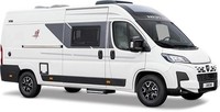 Rapido V55, 5.99m long, 2.05m wide, Van Conversion, 4 Seat belts, Sleeps 3