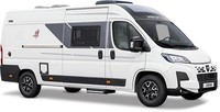 Rapido V55, 5.99m long, 2.05m wide, Van Conversion, 4 Seat belts, Sleeps 3