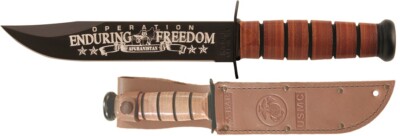 KA-BAR #9169 U.S.M.C. OPERATION ENDURING FREEDOM AFGHANISTAN COMM. KNIFE
