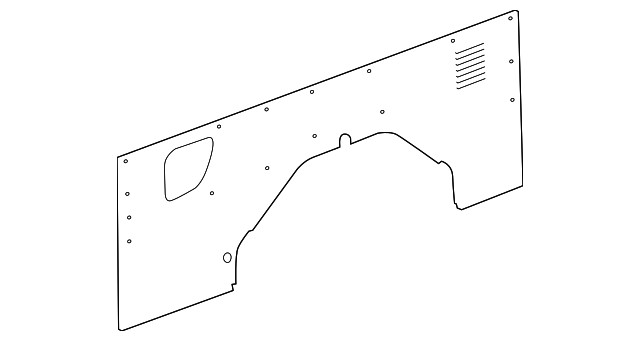 Genuine Ford Transit Interior Quarter Panel Trim LK4Z-6131012-HC