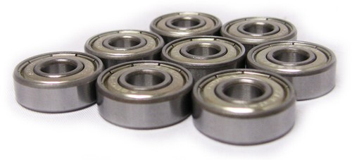 Set of 8 Skateboard BEST VALUE Bearing Silvr ABEC RATED