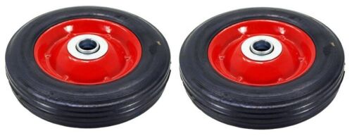 2pc 6" Replacement Solid Rubber Tire & Steel Wheel for Dolly Hand Truck Cart