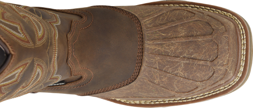 Pre-owned Double-h Boots Men's 13” Carols Workflex Composite Toe Waterproof Roper Work In Light Brow