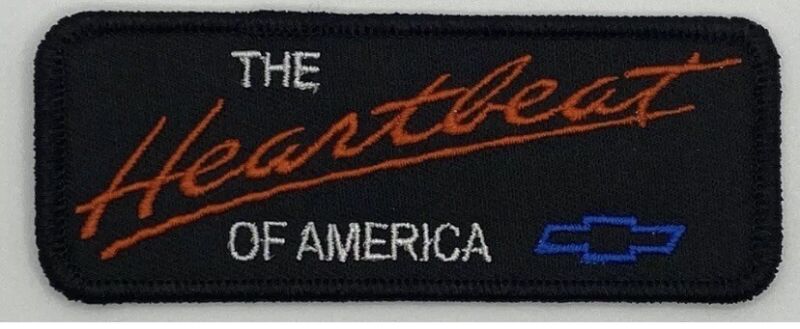 Chevrolet Chevy Heartbeat of America Vintage Style Retro Patch Iron Sew Cap Hat