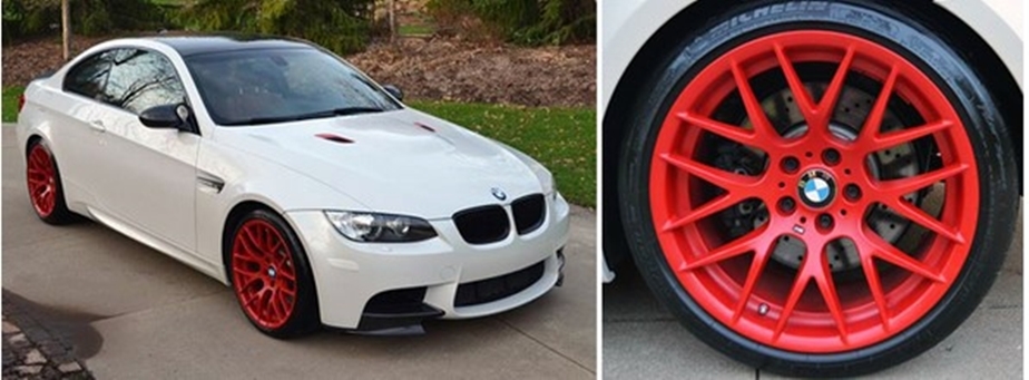 Каким цветом покрасить диски на белой машине фото картинки